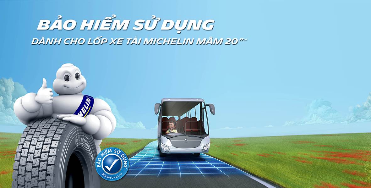 CHÍNH SÁCH BẢO HIỂM DANH CHO LỐP XE TẢI MICHELIN 