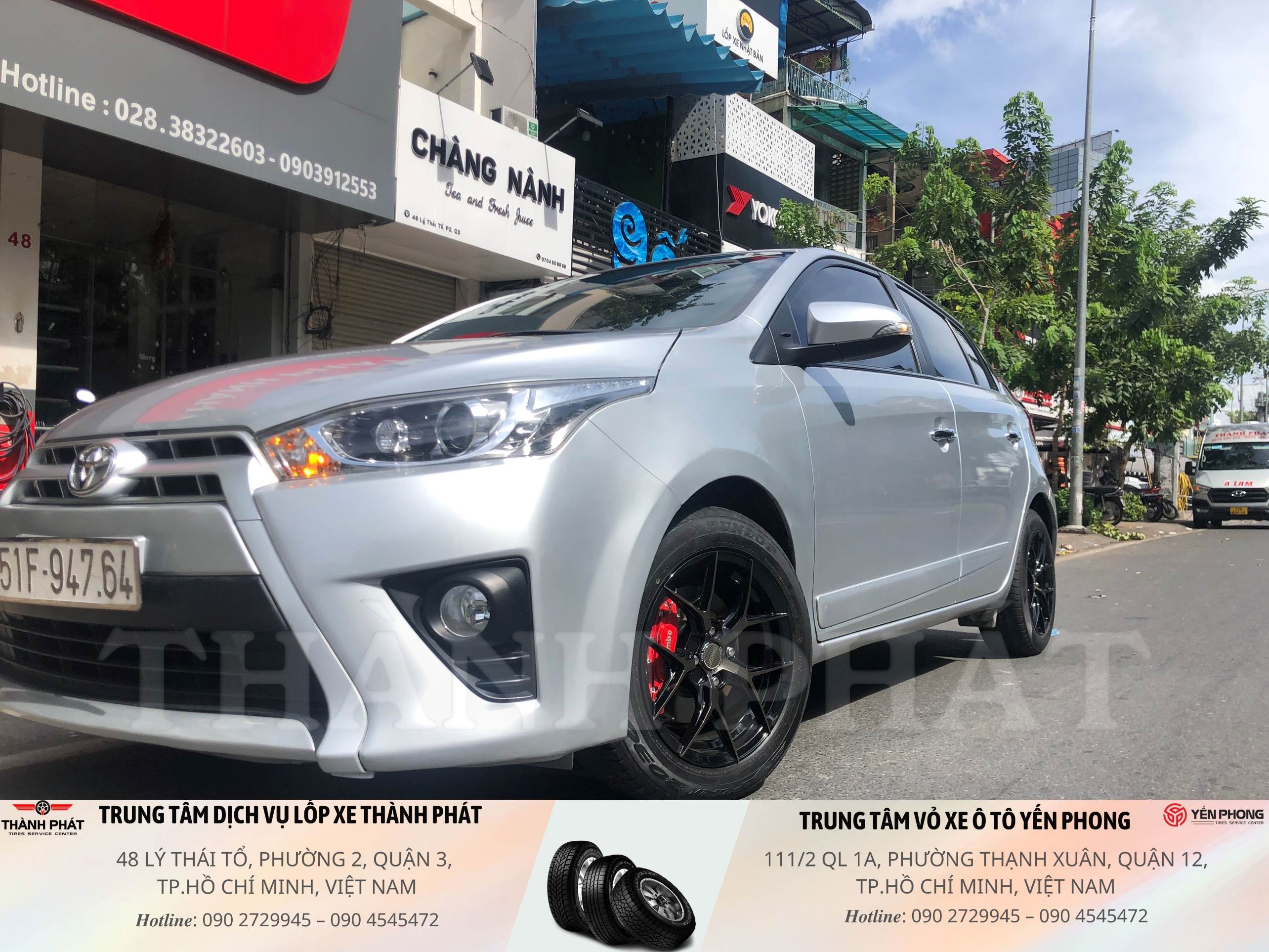 TOYOTA YARIS | CỰC ĐẸP VỚI DÀN MÂM SSW 15 INCH | S385 4x100| 0904545472