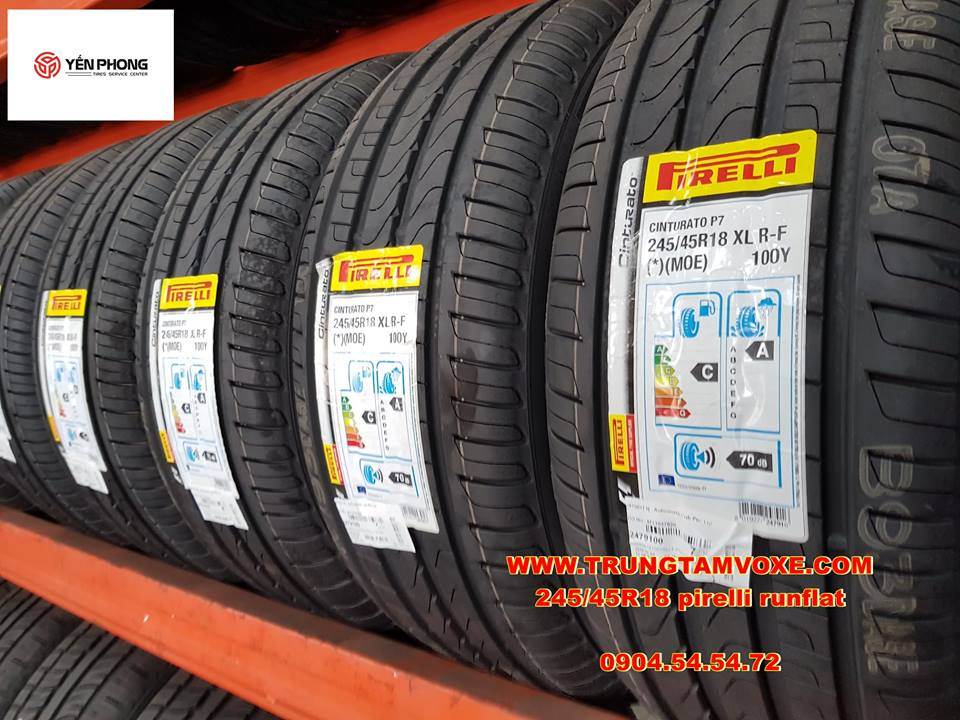 Bán Lốp xe Pirelli Runflat chống xịt 245/45R18 tại TP HCM