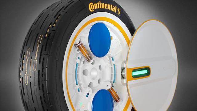 Continental phát triển lốp thông minh tự bơm lại khi thiếu hơi, hoàn hảo cho các chủ xe dư tiền nhưng lười chăm