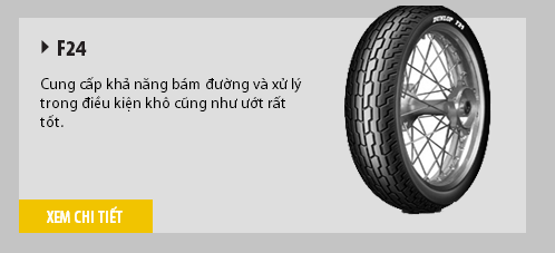 Lốp xe dunlop F24 chính hãng phân phối Trung Tâm Vỏ Xe