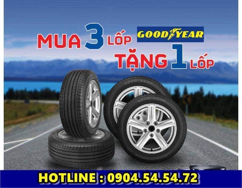 Lốp xe GOODYEAR mua 4 Tính 3 Tháng 8-2020