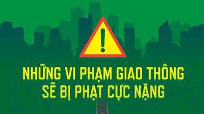 Những lỗi vi phạm giao thông bị phạt 