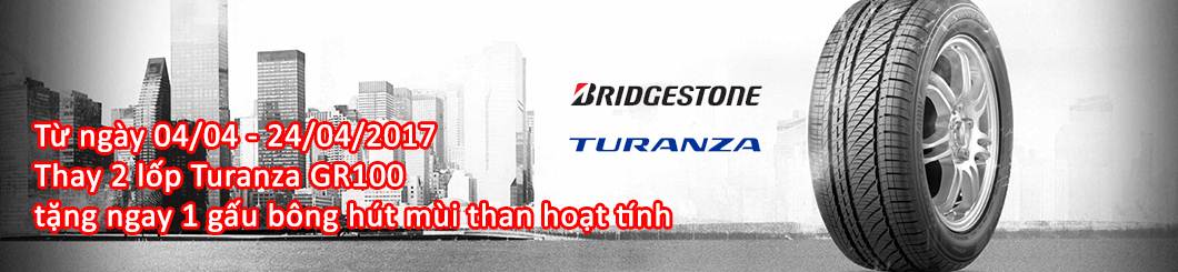 Khuyến mãi khi thay lốp xe Bridgestone Turanza tặng quà liền tay