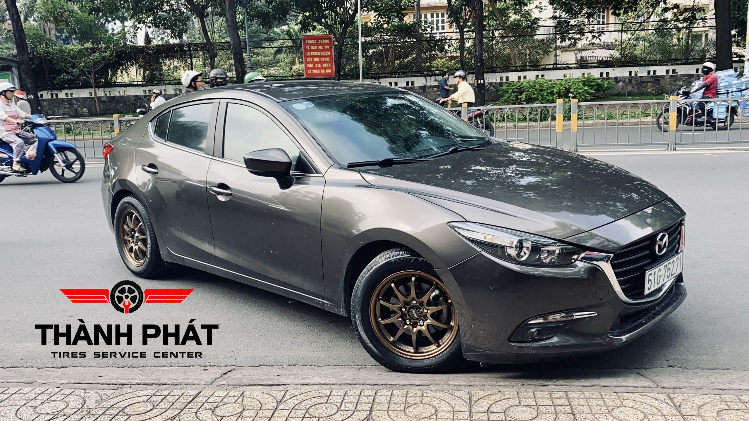 MAZDA 3 thay dàn mâm mới SSW theo phong cách JDM siêu ngầu |Mâm Thái Lan |Model:S200 | 0904.54.54.72